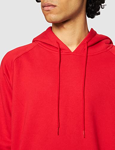 Urban Classics Pullover Blank Hoody - Sudadera con capucha de videojuegos para hombre, Red, XXX-Large (Talla del fabricante: XXX-Large)