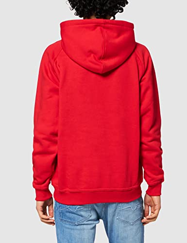 Urban Classics Pullover Blank Hoody - Sudadera con capucha de videojuegos para hombre, Red, XXX-Large (Talla del fabricante: XXX-Large)