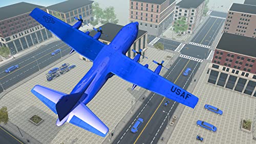 US Police limousine Car Quad Bike Transporter Game