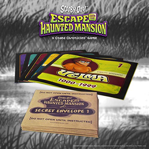 USAopoly Scooby-Doo Board Game Escape from the Haunted Mansion - A Coded Chronicles™ Ga