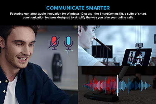 USB Creative Live! CAM Sync 1080p V2 Webcam Full HD con Gran Angular, Auto Mute y cancelación de Ruido para videollamadas, micrófono Dual Incorporado Mejorado, Funciona con Zoom, Skype, Teams y más