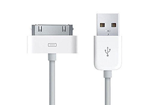 USB de Carga Cable de sincronización para iPhone 4, 4S, 3 G, 3, iPad 3 iPad 2USB Cargador de Plomo Cable USB Cargador Cable de sincronización para iPad 3 iPad 2 iPad 1 Cable Blanco 1 Meter Largo
