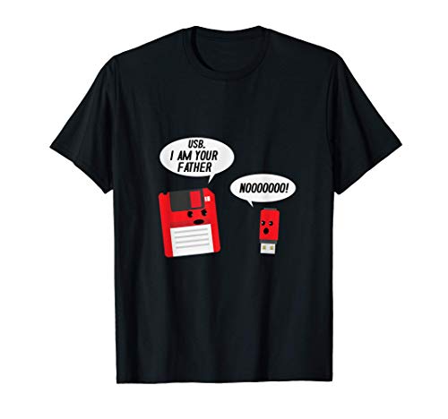 USB I Am Your Father Funny Technology Floppy Disk Camiseta