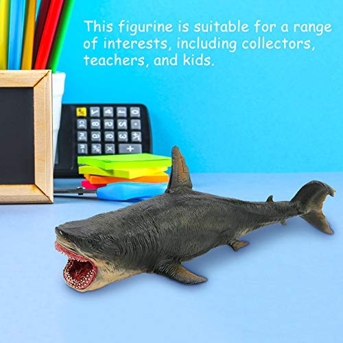 Uxsiya Juguete Grande De Megalodon, Figura Educativa De Tiburón Modelo 3D De Tiburón Tigre para Adorno De Decoración De Accesorios para El Hogar