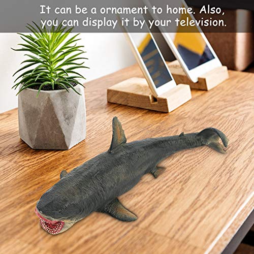 Uxsiya Juguete Grande De Megalodon, Figura Educativa De Tiburón Modelo 3D De Tiburón Tigre para Adorno De Decoración De Accesorios para El Hogar
