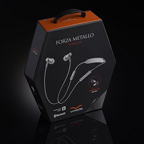 V-MODA Auriculares intraaurales, Forza Metallo Wireless, color Blanco (White Silver)