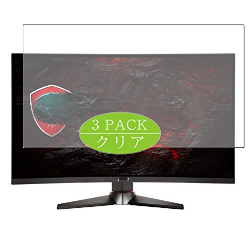 VacFun 3 Piezas Claro Protector de Pantalla, compatible con MSI Optix MAG27C 27" Display Monitor, Screen Protector Película Protectora(Not Cristal Templado) NEW Version