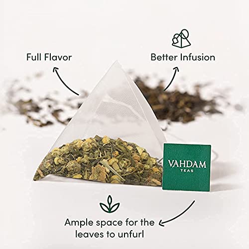 VAHDAM, Los Mejores Surtidos Te- 15 diferentes Bolsas de Té | 100% Ingredientes Naturales | Te negro, te verde, te Oolong, te de hierbas de la India | Surtido te Infusiones Regalo | Regalos Navidad