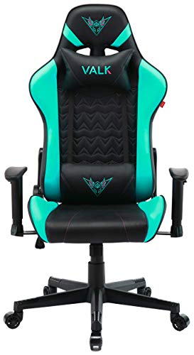 VALK Nyx - Silla Gaming, Silla Gamer, Reclinable 160º, Reposabrazos 2D, Transpirable, Ergonómica, Silla Escritorio Silla Oficina, Verde Menta