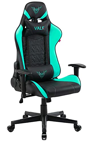 VALK Nyx - Silla Gaming, Silla Gamer, Reclinable 160º, Reposabrazos 2D, Transpirable, Ergonómica, Silla Escritorio Silla Oficina, Verde Menta