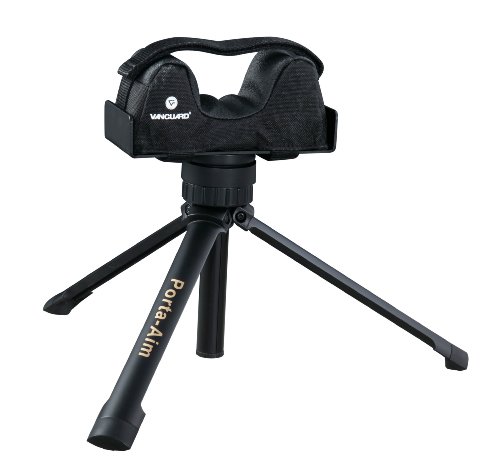 VANGUARD Waffenstütze Dreibein Vorderschaftauflage Banco de Disparo, Unisex, Negro, 31 x 14,5 x 22,5-32 cm