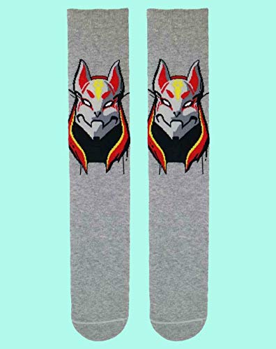 Vanilla Underground Fortnite Drift Cat Mask Boys/Men's Grey Socks