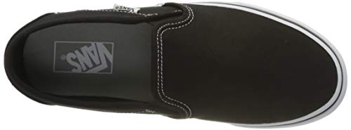 Vans Asher Platform, Sneaker Mujer, Black Canvas Black 3sy, 39 EU