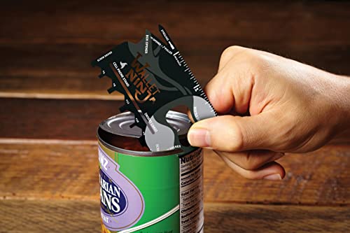 Vante-Wallet Ninja 18 en 1 - Herramienta multiusos para tarjetas de crédito, color negro