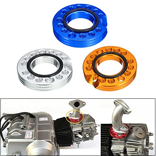 Vbaxy Nuevo 28 mm Carburador de Entrada Manifold SPINTER SPINTER Placa Ajuste AJUSTEPORTE para Pit ATV ​​Bike ATV 90CC 110CC 125CC Kit de reparación de carburador (Color : Sky Blue)