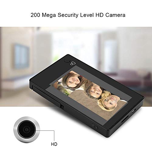 Vbestlife 3 MP Visor de Mirilla de Puerta Digital TFT 4.3" Monitor de Cámara de Seguridad HD de Ángulo Amplio de 140 °