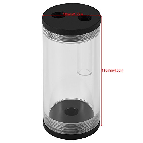 Vbestlife Equipo del Tanque del Depósito de Agua, Cilindro de Acrílico del Radiador de Refrigeración por Agua de la Computadora