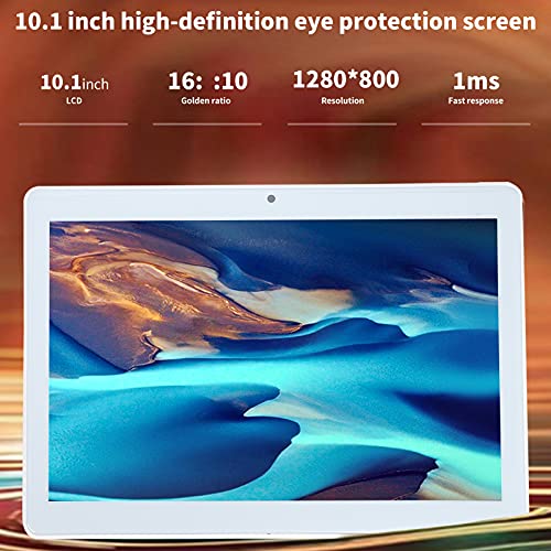 Vbestlife Tableta de 10 Pulgadas, 1280x800 HD IPS Pantalla Grande Rose Gold PC Tableta Liviana 1GB / 32GB Soporte BT, FM, Función de Teléfono con Tarjeta SIM para Leer Ver Películas(EU)