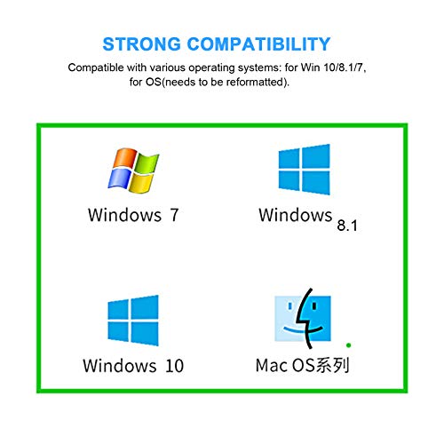 Vbestlife1 Nuevo Disco Duro Externo móvil, Win 10/8.1/7, SO (Necesita ser reformateado) Disco Duro Externo móvil Externo de 2.5in HDD/SDD USB 3.0 de Alta Velocidad para computadora portátil de e(60G)