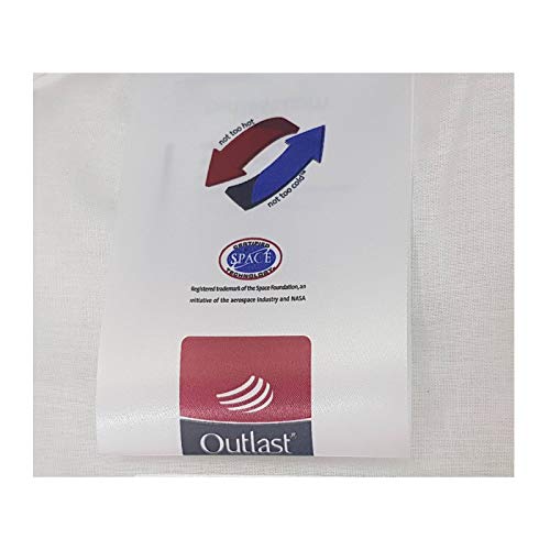 Velfont Outlast Yeti - Edredón termorregulador para todas las estaciones, relleno de 250 g/m², para cama de matrimonio, 250 x 200