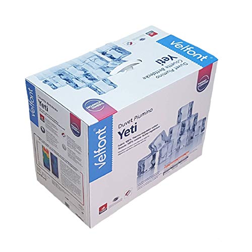 Velfont Outlast Yeti - Edredón termorregulador para todas las estaciones, relleno de 250 g/m², para cama de matrimonio, 250 x 200