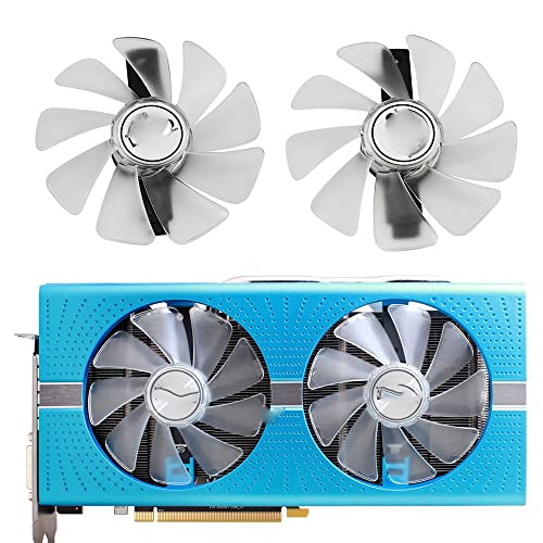Ventilador de gráficosFit for Ventilador CF1015H12D FD10015M12D RX 590, 580, 480, 470, 570 Ventilador enfriador de GPU apto para Sapphire RX470 RX590 RX580 RX480 RX570 NITRO Specialedition(Color:2pcs