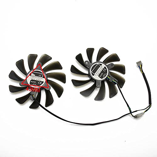 Ventilador de gráficosVentiladores de Tarjetas gráficas 2Pcs / Set 95MM GAA8S2U GTX 1070 Ti 1080 Ti Fit for ZOTAC Geforce Gtx1070ti Gtx1080ti AMP Edition Core Tarjetas de Video Refrigeración(Colo