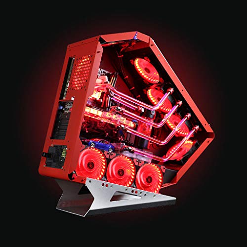 Ventilador de PC,CONISY 120 mm LED Gaming Ultra Silencioso Ventiladores para Caja de Ordenador (Doble Rojo)