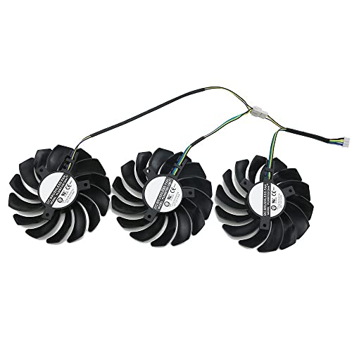 Ventiladores de tarjetas gráficas 3 unids / lote PLD09210S12HH Ventilador de refrigeración Reemplazo Fit for MSI Geforce GTX 1070 1060 1080 1080Ti 980Ti Ventiladores enfriadores de tarjetas gráfica