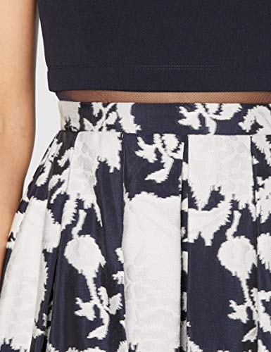 Vera Mont 8049/4631 Vestido de Fiesta, Azul (Dark Blue/White 8812), 46 para Mujer