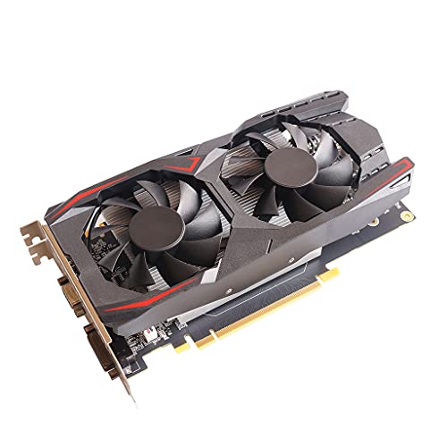 VERBENA LINN GTX 550 Ti, Professional para NVIDIA GTX 550 Ti Tarjeta gráfica Pci-e 2.0 con Doble Ventilador 3 GB DDR5 192 bit HDMI Compatible para Reproductor