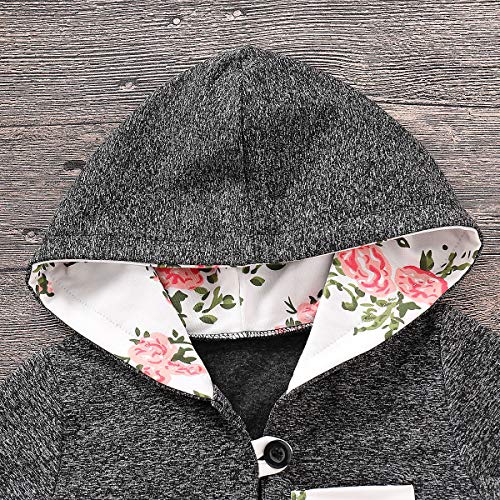 Verve Jelly Camiseta y Pantalones con Capucha para bebés y niños Conjuntos Estampados,Floral,80,6-12 Meses