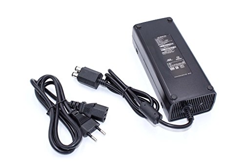 vhbw 220V Fuente de alimentación, Cargador 130W (12V/10.83A) para Microsoft Xbox 360 Slim por DE-X360-3206.