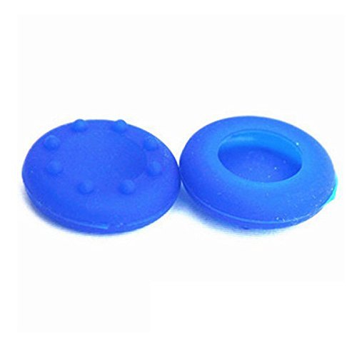 VI. yo 5 pares/10 pcs Reemplazo de la mando de control de silicona Analog Joystick mango de la funda para PS3/qp4/Xbox 360/Xbox One/Wii Game Controller, silicona, azul, S
