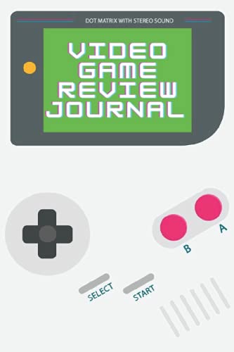Video Game Review Journal: Video Game Reviewer Notebook 6x9 111 Pages | Log Your Reviews Of Your Video Games | Video Game Critic Notebook | Game boy cloud color background