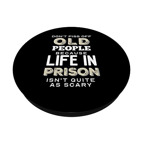 Viejos Dibujos Divertidos Ideas de Regalo "La vida en prisión" PopSockets PopGrip Intercambiable