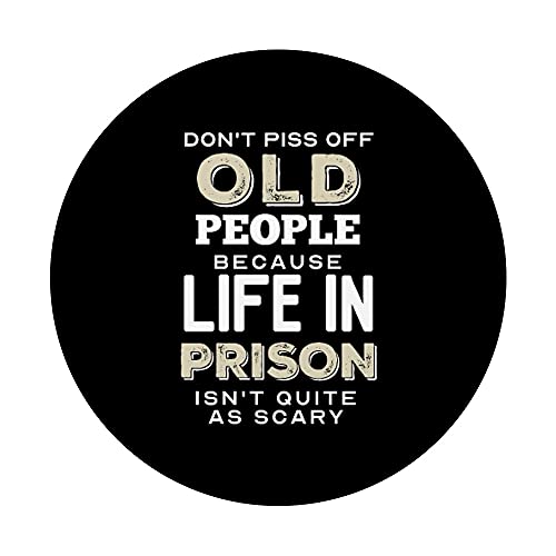 Viejos Dibujos Divertidos Ideas de Regalo "La vida en prisión" PopSockets PopGrip Intercambiable