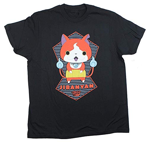 VimcustomPr Yo-Kai Watch Jibanyan Generic - Camiseta de manga corta para hombre, Negro, S