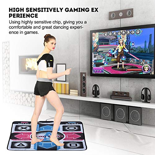 Vipxyc Dance Pad con CD, Dancing Step Pad Antideslizante para PC, Dance Mat Pad Dancer Blanket para Windows 98/2000/XP/7, admite conexión USB, Plug and Play