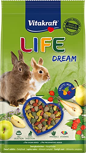 Vitakraft Alimento para roedores de Conejos Enanos, Life Dream, 1 x 1,8 kg