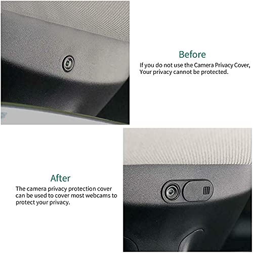 Viudecce Cubierta de CáMara Web de 2 Piezas para Model 3 y 2017-2020, Cubierta de Privacidad para CáMara de Coche, Bloqueador de Diapositivas, Accesorios de Cubierta de CáMara Web