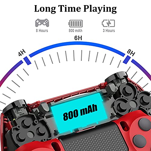 Vniqloo Mando para PS4 Inalámbrico Gamepad Controlador con Cable Compatible con PS 4 /Slim/Pro/PC