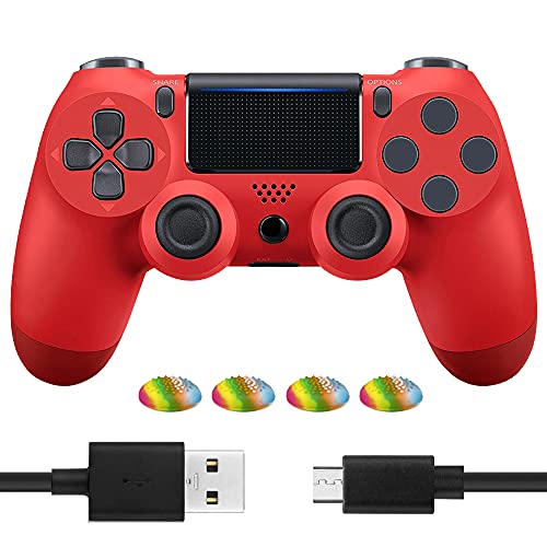 Vniqloo Mando para PS4 Inalámbrico Gamepad Controlador con Cable Compatible con PS 4 /Slim/Pro/PC