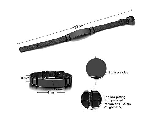 VNOX Spotify Song Code Pulseras de cuero para hombres,mujeres,acero inoxidable,grabado,código de Spotify,pulsera,música,Spotify,pulsera de escaneo,regalos personalizados para los amantes de los amigos