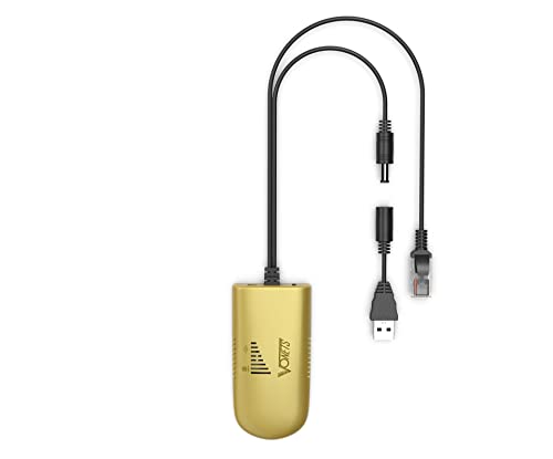 VONETS Industrial High Power 2.4GHz Mini WiFi Bridge Repetidor inalámbrico Ethernet Adaptador WiFi Extensor de punto de acceso WiFi portátil Amplificador de señal RJ45 DC/USB Powered VAP11G-500