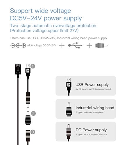 VONETS Industrial Mini 5GHz WiFi Puente Router Adaptador Wlan a Ethernet Amplificador de rango de amplificador de señal 2 puertos RJ45 DC/USB alimentado para DVR Monitor Dispositivo de red VAP11S-5G