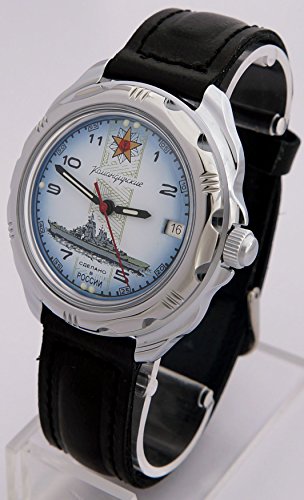 Vostok KOMANDIRSKIE 211428/2414 a las fuerzas especiales de la marina militar ruso reloj blanco