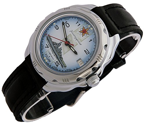 Vostok KOMANDIRSKIE 211428/2414 a las fuerzas especiales de la marina militar ruso reloj blanco