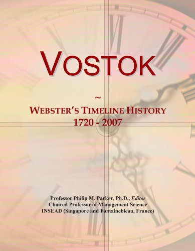 Vostok: Webster's Timeline History, 1720 - 2007