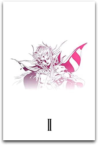 VOUERD Carteles De Lona Sin Marco 60X90cm Final Fantasy II Logos Poster Decorative